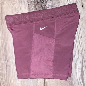 Nike Pro Dri-Fit Women’s 3” Shorts with Pockets - Size Small - Pink